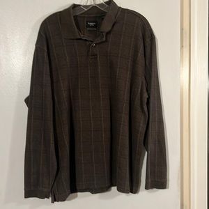 Haggar long sleeve polo neck shirt